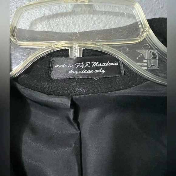 Vintage Andrew Fezza New York Overcoat Cashmere Wool Blend Size R44 (XL/XXL) - Picture 3 of 7